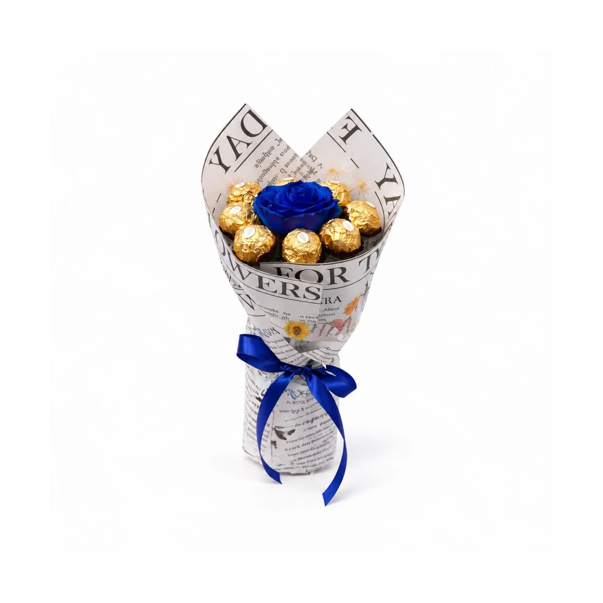 Rosa decorada com Ferrero Rocher